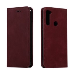 Capa de Couro com Bolso Interno para Xiaomi Redmi Note 8/8t Vermelho Capa de Couro com Bolso Interno para Xiaomi Redmi Note 8/8t Vermelho